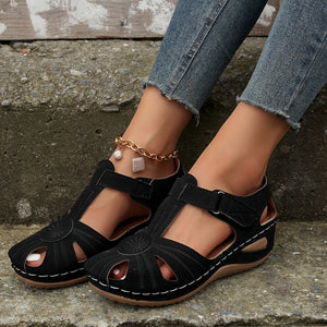 Women's Velcro Cap Toe Sandals