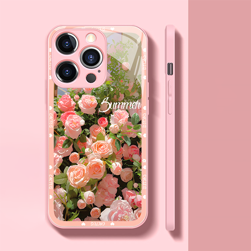 New Pink Rose Flower iPhone Case