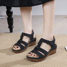 Load image into Gallery viewer, 2023 Fish Mouth Thick Bottom Wedge Ladies sandals
