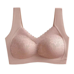 One-Piece Seamless Latex Wire-Free Push-Up Bra