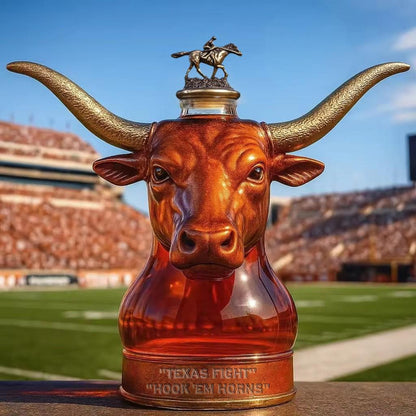 Texas Longhorns football Whisky collector's bottle