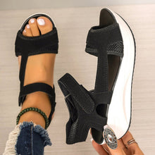 Cargar imagen en el visor de la galería, Sandals Women&#39;s Summer New Middle Heel Muffin Wedge Heel Fish Mouth Heel Women&#39;s Sandals
