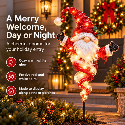 Twisted Christmas Lighted Yard Stakes