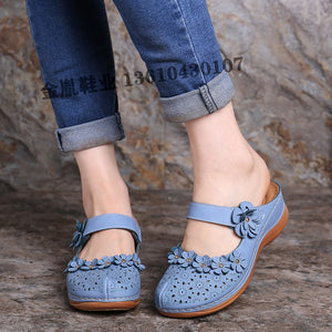 Ladies Flat Round Toe Casual Sandals