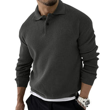 Cargar imagen en el visor de la galería, Jumpers for Men Solid Color Sweater Shirt Pullover Sweater
