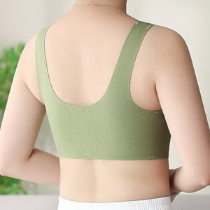 Front-Clasp Anti-Sagging Vest-Style Plus Size Bra