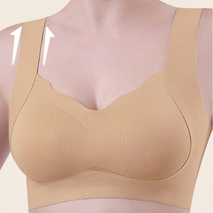 Wire-Free Seamless Push-Up One-Piece Bra