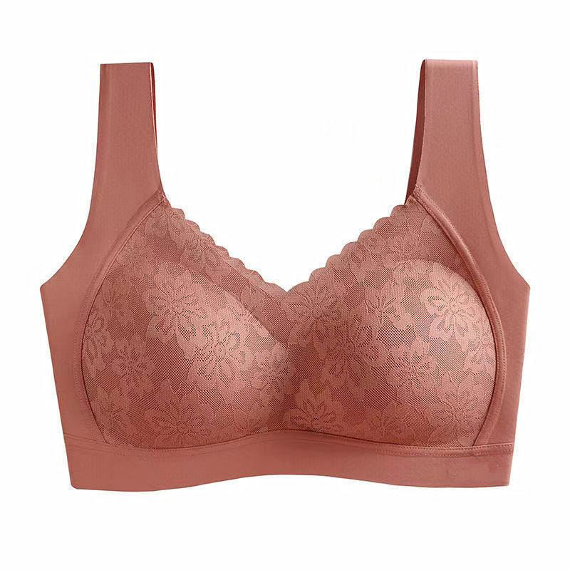 One-Piece Seamless Latex Wire-Free Push-Up Bra