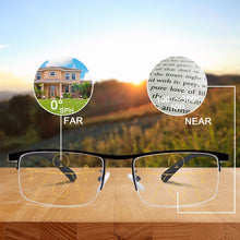 Load image into Gallery viewer, Titanium progressive far and near dual-use reading glasses
