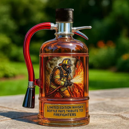 Limited Edition Fire Extinguisher Whisky Bottle Pays Tribute to Firefighters