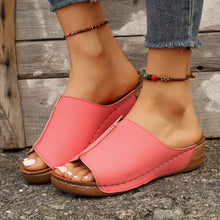 Cargar imagen en el visor de la galería, Women Comfortable Casual Wedge Thick Bottom Slippers
