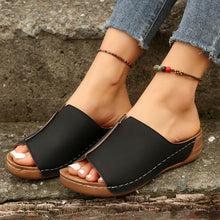 Cargar imagen en el visor de la galería, Women Comfortable Casual Wedge Thick Bottom Slippers
