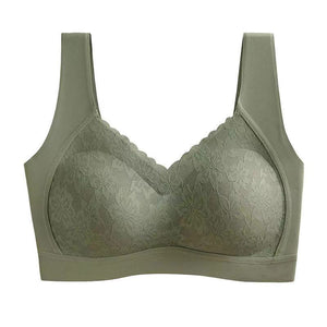 One-Piece Seamless Latex Wire-Free Push-Up Bra