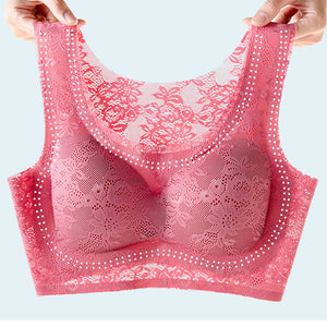 Women's push-up lace bra