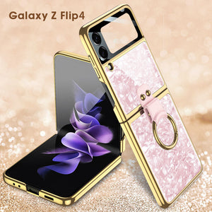 Electroplating Ring Bracket Suitable For Samsung Galaxy Z Flip3/4/5 Case