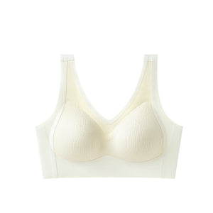 Women's Thin Fixed Cup Unbreasted Pull-Up Bra