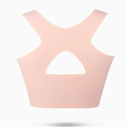 Women's Front Button No Steel Ring Breathable Bra