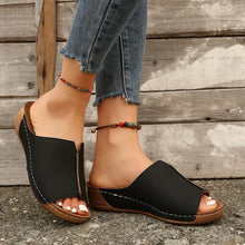 Cargar imagen en el visor de la galería, Women Comfortable Casual Wedge Thick Bottom Slippers
