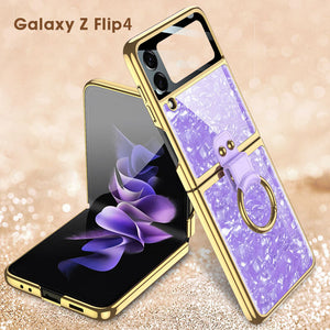 Electroplating Ring Bracket Suitable For Samsung Galaxy Z Flip3/4/5 Case