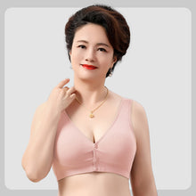 Load image into Gallery viewer, Cotton Breathable Plus Size Front Button Bra
