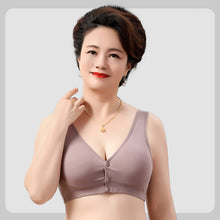 Load image into Gallery viewer, Cotton Breathable Plus Size Front Button Bra
