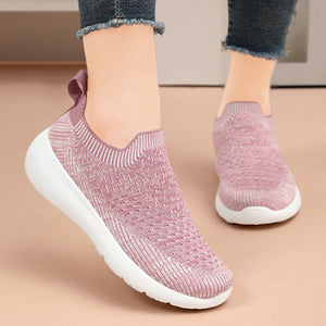 Ladies Spring Slip-On Soft Sole Lightweight Casual Shoes