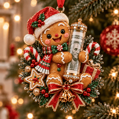 💵 Christmas Cash Gift Ornament - ✨A Fun Way to Give Money This Christmas