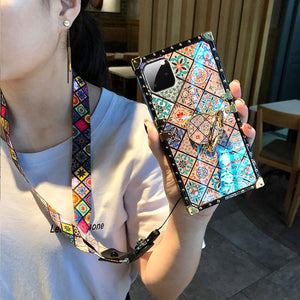 High Quality Bohemian Lanyard Ring Phone Case For iPhone & Samsung