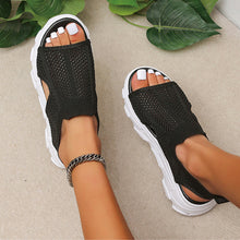 Cargar imagen en el visor de la galería, Women&#39;s Knitted Elastic Platform Casual Sandals
