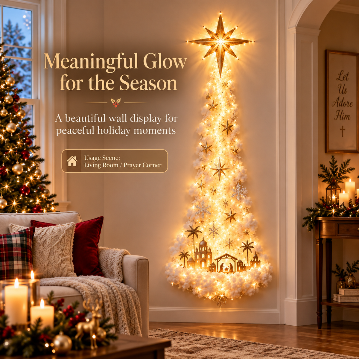 Christmas Cloud Tree Wall Decoration
