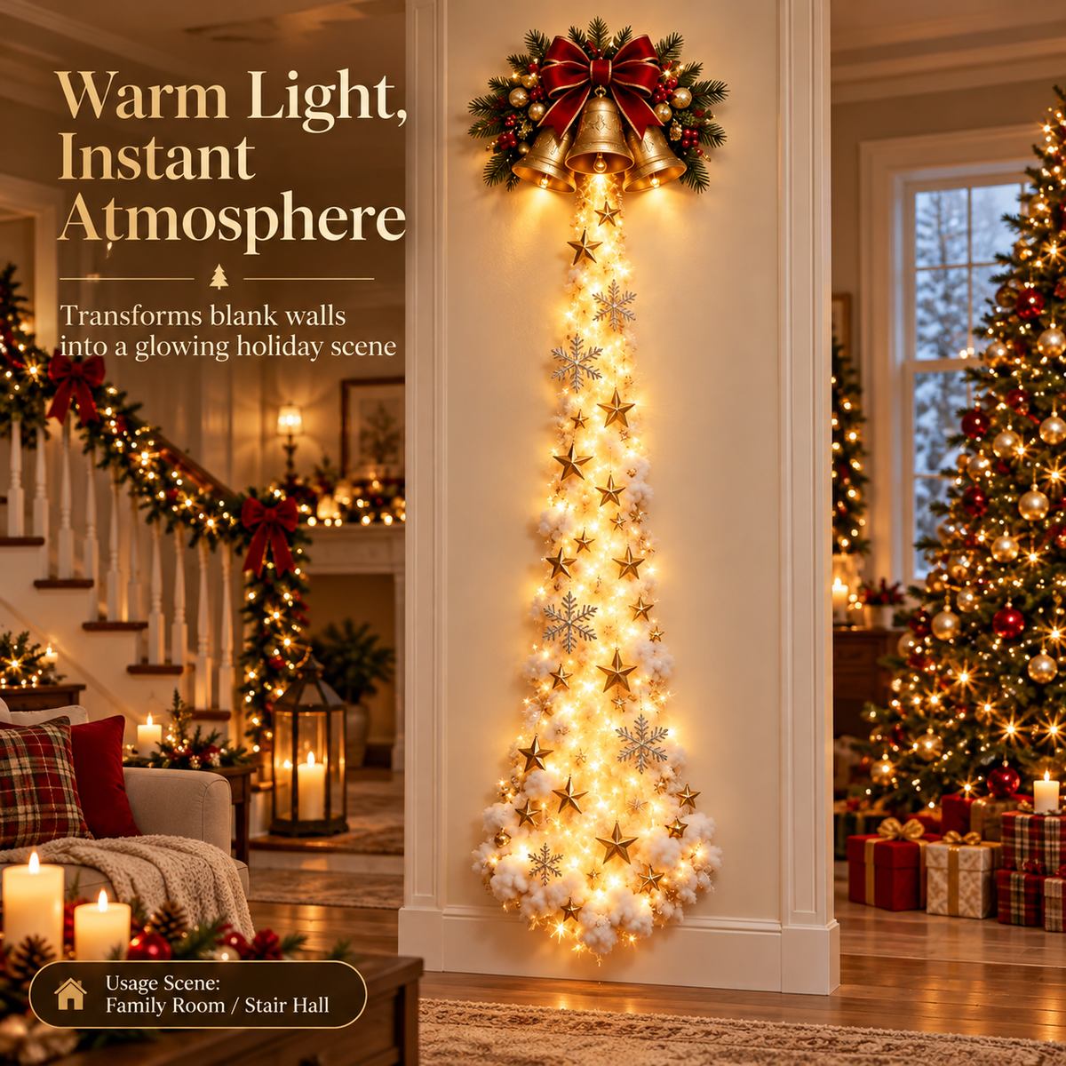 Christmas Cloud Tree Wall Decoration