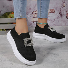 Load image into Gallery viewer, Women&#39;s Mesh Rhinestone Thick Sole Casual Shoes
