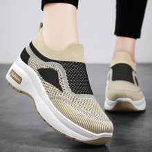 Cargar imagen en el visor de la galería, Fashion Spring And Summer Women Sports Shoes Thick Sole Middle Heel Slip On
