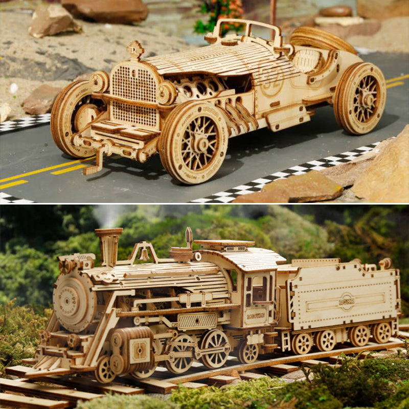 🔥EARLY SUMMER HOT SALE 48% OFF🔥 - SUPER WOODEN MECHANICAL MODEL PUZZLE SET