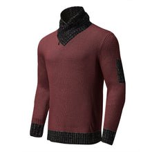 Cargar imagen en el visor de la galería, Men Turtleneck Winter Warm Cotton Pullovers Sweaters
