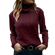 Cargar imagen en el visor de la galería, Women&#39;s Turtleneck Sweaters 2024 Fashion Long Sleeve Pullover
