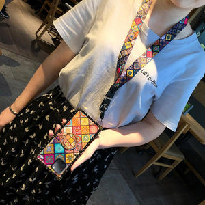 High Quality Bohemian Lanyard Ring Phone Case For iPhone & Samsung