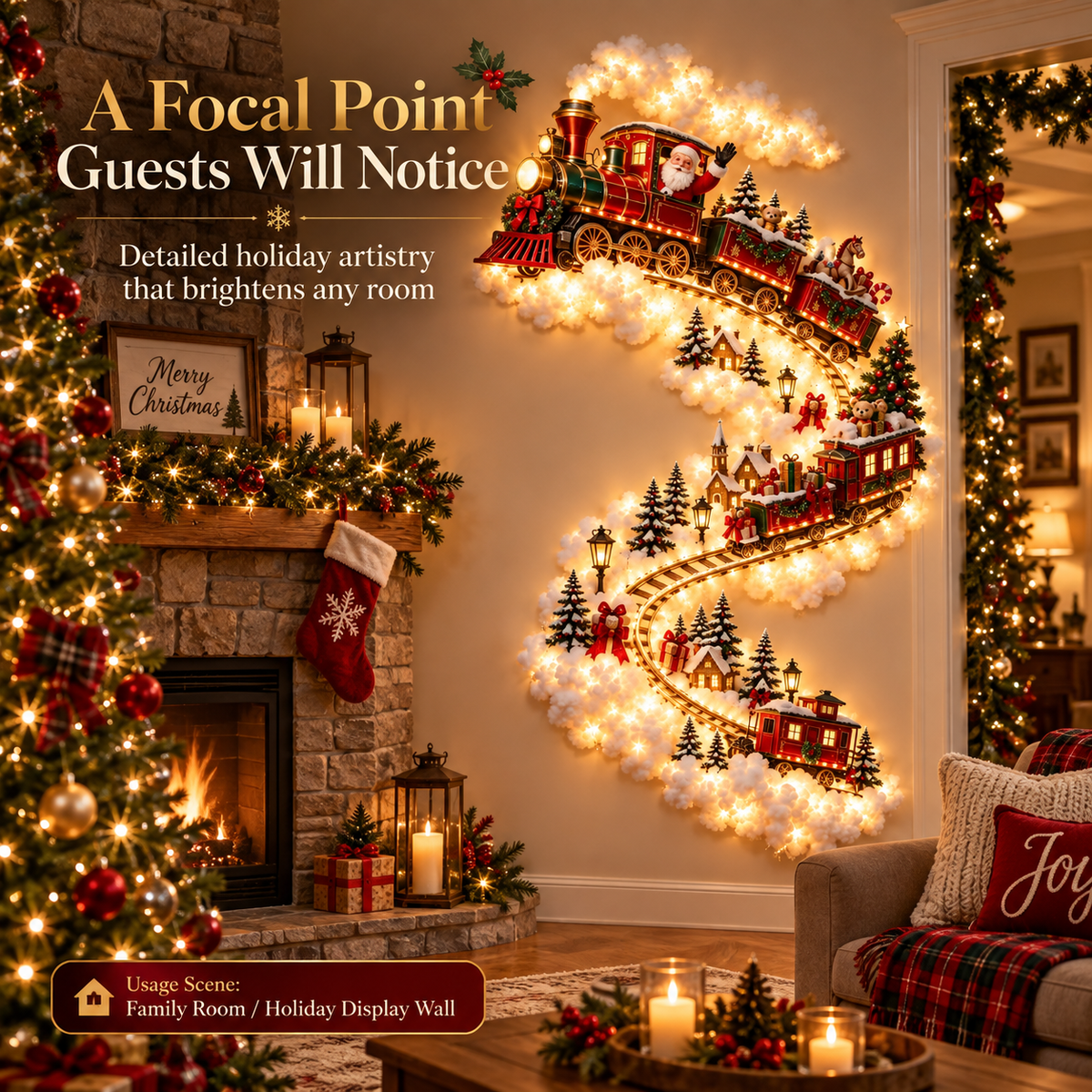 Christmas Cloud Tree Wall Decoration