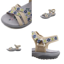 Cargar imagen en el visor de la galería, Womens Walking Athletic Sandals Open Toe Wide Comfy Water Sandal
