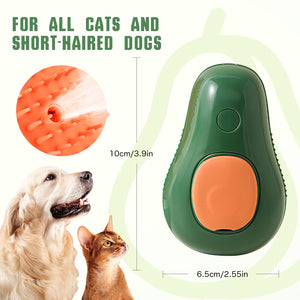 3 in 1 Cat Steamy Brush for Massage, Clean and Removing Loose Hair