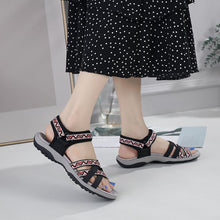 Cargar imagen en el visor de la galería, Womens Walking Athletic Sandals Open Toe Wide Comfy Water Sandal
