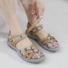 Cargar imagen en el visor de la galería, Womens Walking Athletic Sandals Open Toe Wide Comfy Water Sandal
