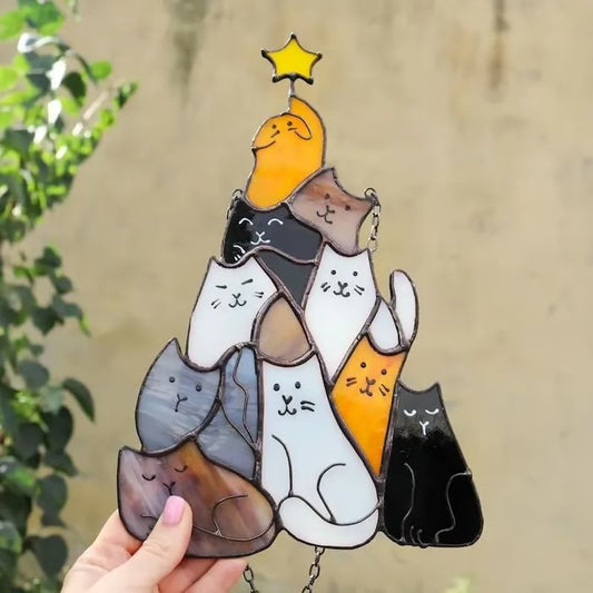 Grishay™ Meowy Catmas Suncatcher