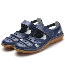 Load image into Gallery viewer, Comfyfleek Wide Toe Box &amp; Wide Size Leather Sandals
