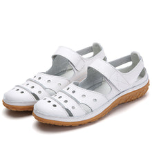 Load image into Gallery viewer, Comfyfleek Wide Toe Box &amp; Wide Size Leather Sandals
