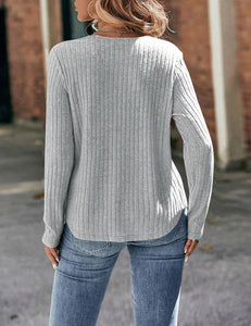 Women's Lace Long Sleeve Shirts Lightweight Fall Casual Crewneck Pullover T Shirt Tops