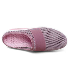 Cargar imagen en el visor de la galería, Women Daily Fly Knit Fabric Summer Air Cushion Mule Slippers
