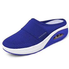 Cargar imagen en el visor de la galería, Women Daily Fly Knit Fabric Summer Air Cushion Mule Slippers
