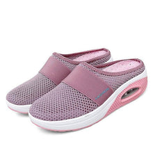 Cargar imagen en el visor de la galería, Women Daily Fly Knit Fabric Summer Air Cushion Mule Slippers
