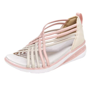 Low-cut breathable sports braided fish mouth shoes Roman women's sandals